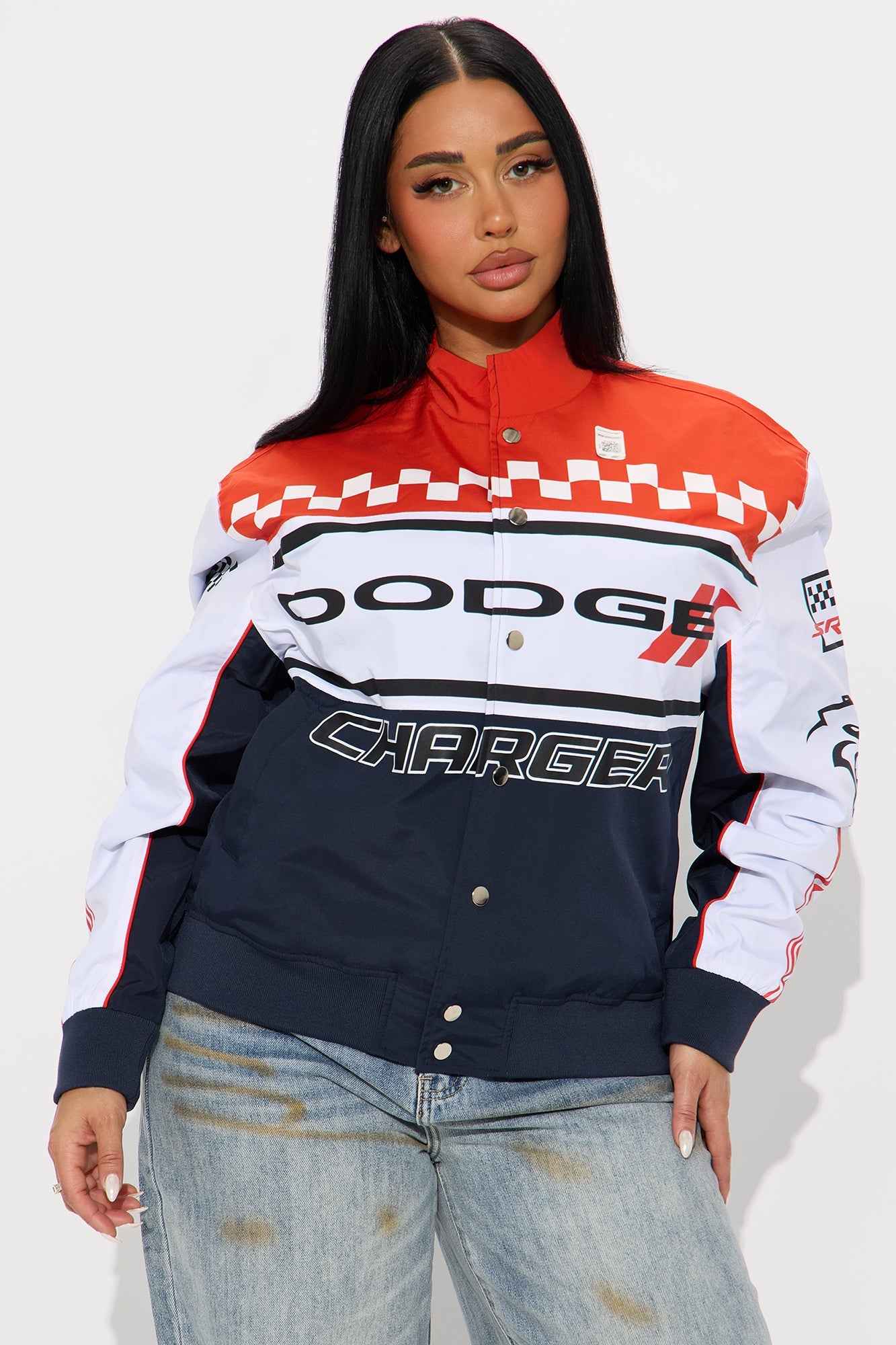 Dodge Vintage Racing Jacket - Black/Red