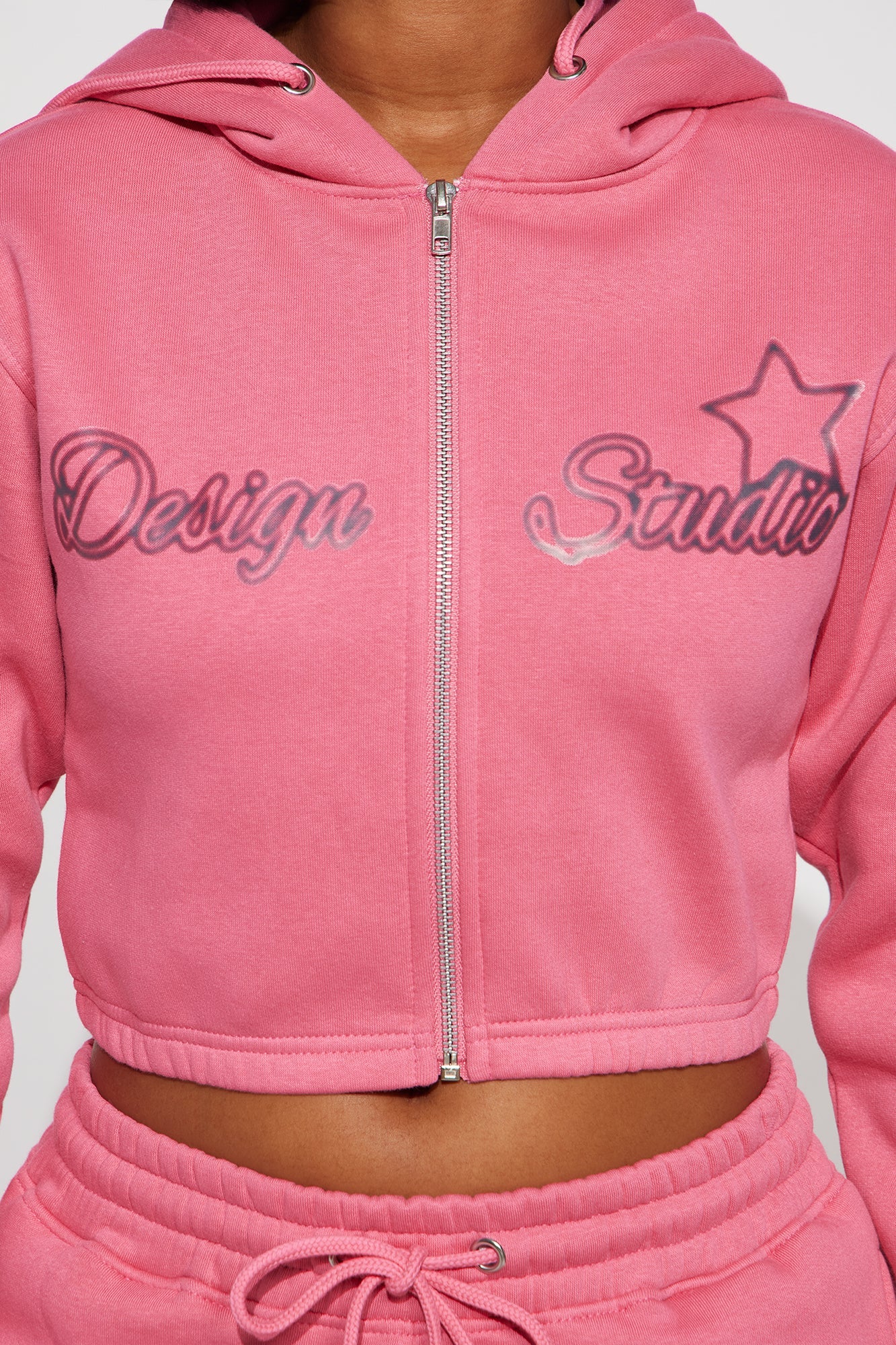 Star Design Studio Fleece Pant Set - Pink