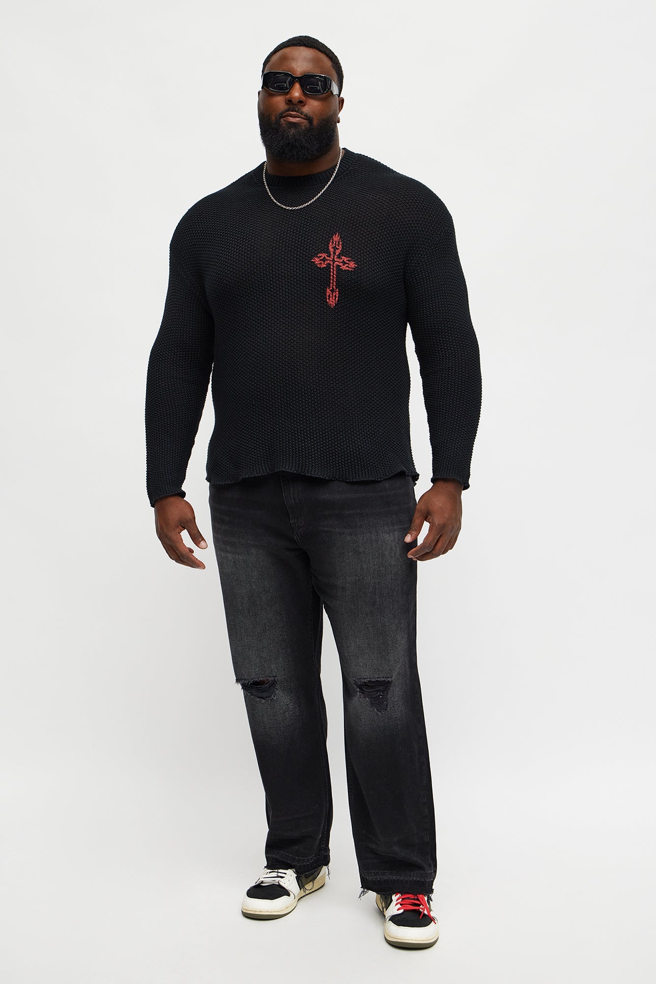 Straight To The Future Distressed Jean - Black Wash