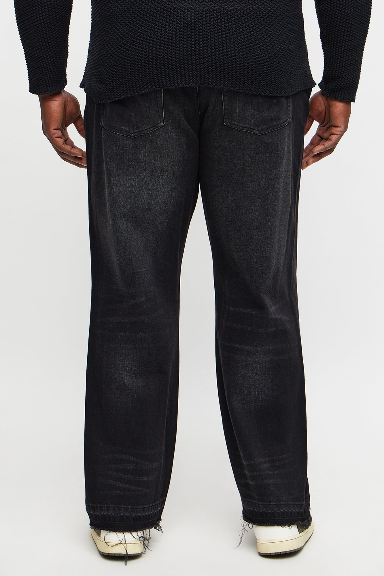 Straight To The Future Distressed Jean - Black Wash