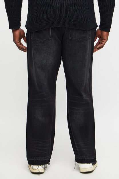 Straight To The Future Distressed Jean - Black Wash