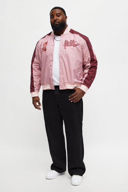 Pablo Picasso Colorblock Varsity Jacket - Pink/combo