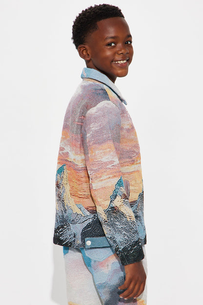 Mini Peak Era Tapestry Work Jacket - Orange