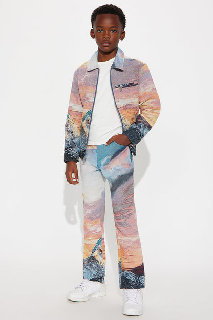 Mini Straight Peak Era Tapestry Pant - Orange