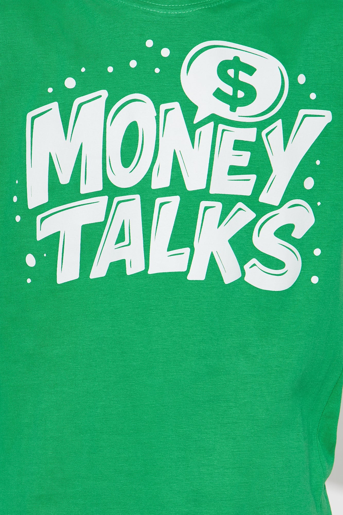 Mini Money Talks Short Sleeve Tshirt - Kelly Green