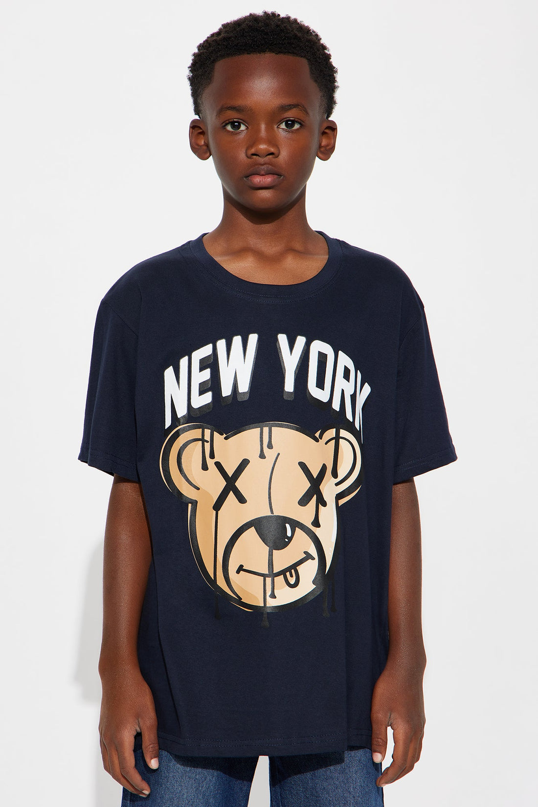 Mini In New York Short Sleeve Tee - Navy