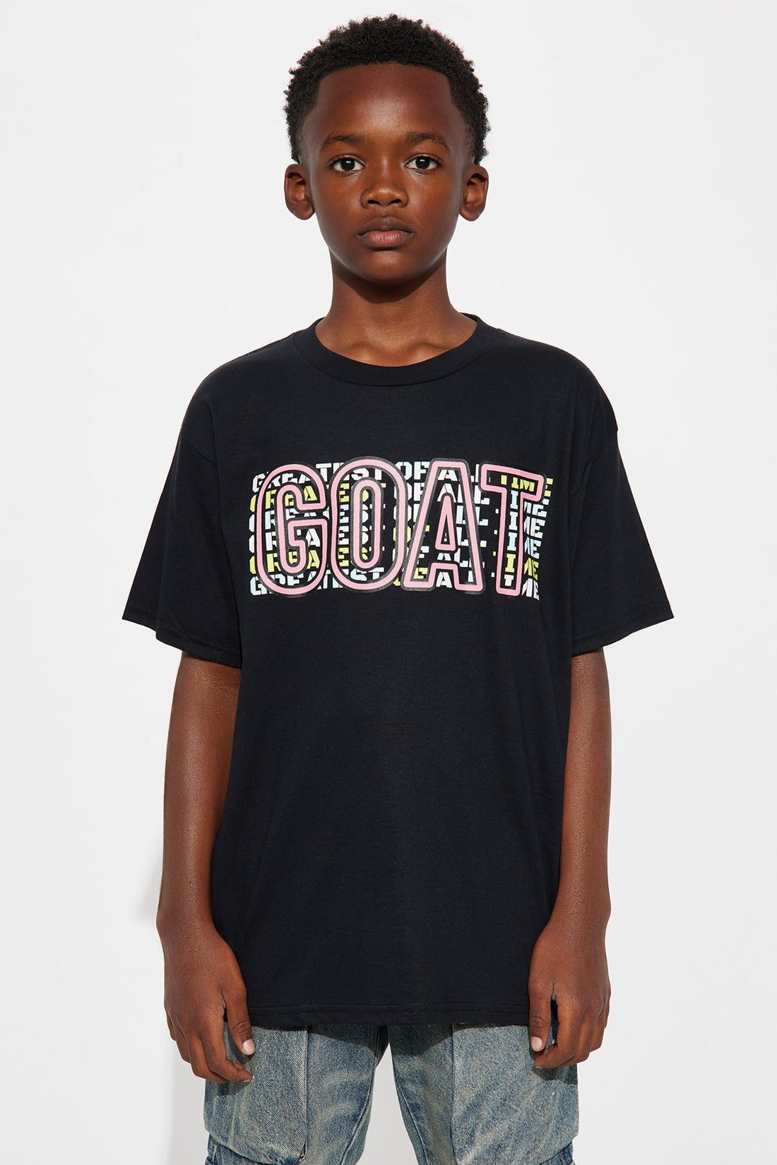 Mini The GOAT Forever Short Sleeve Tee - Black