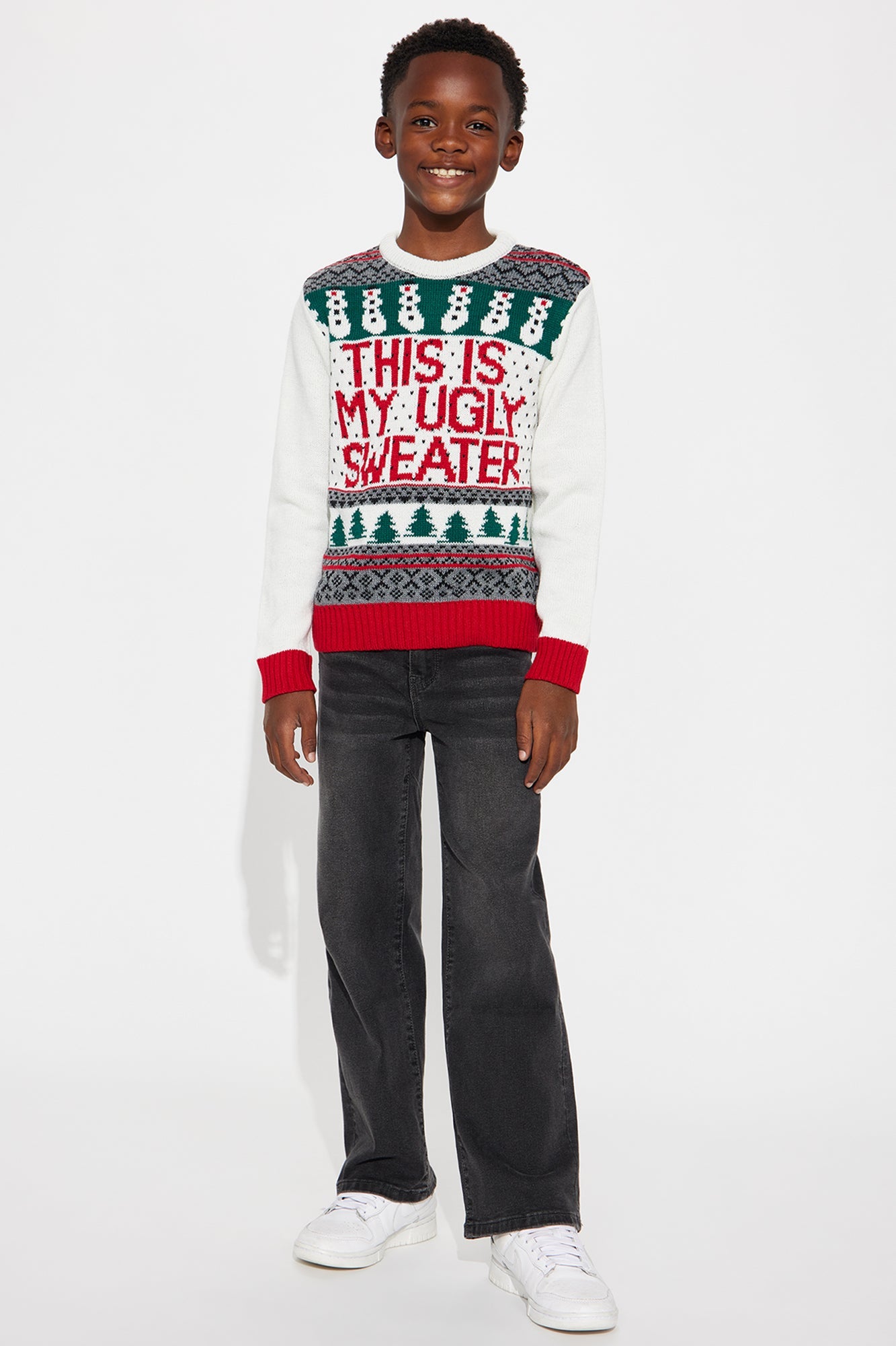 Mini This Is My Ugly Sweater Christmas Sweater - Multi Color