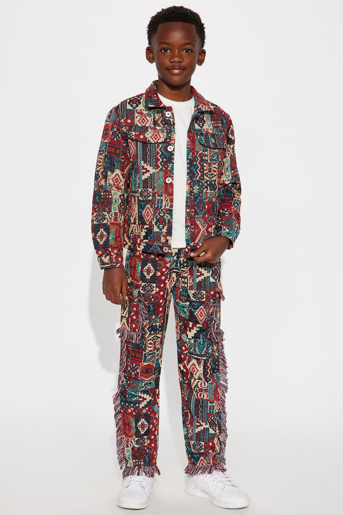 Mini Everything In Motion Tapestry Jacket - Black/combo