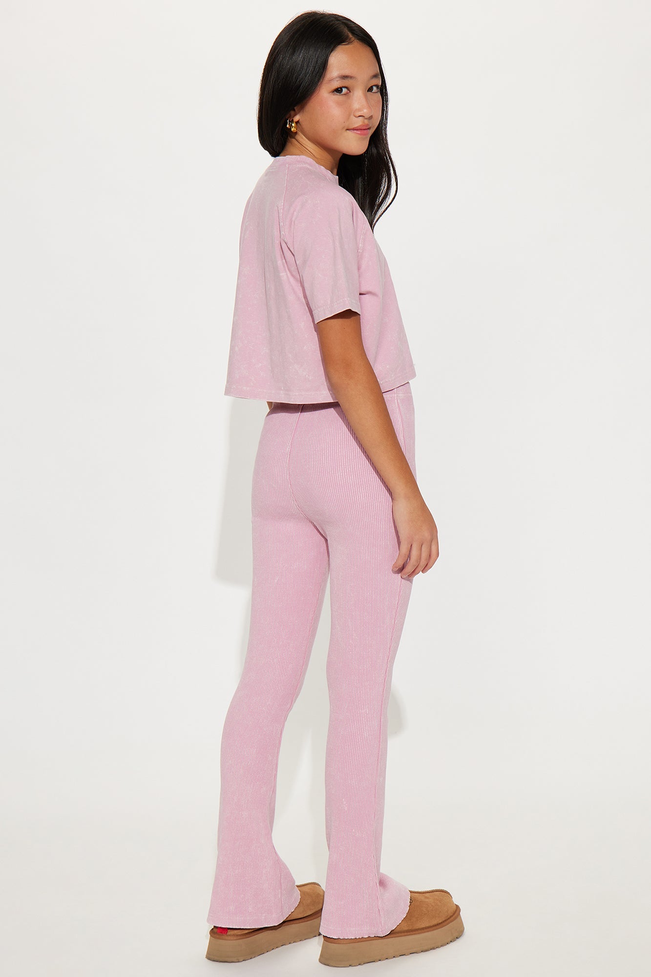 Mini In New York Ribbed Legging Set - Pink