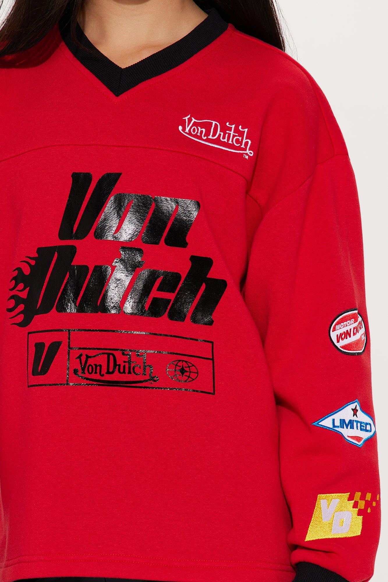 Mini Von Dutch Race Mode Sweatshirt - Red