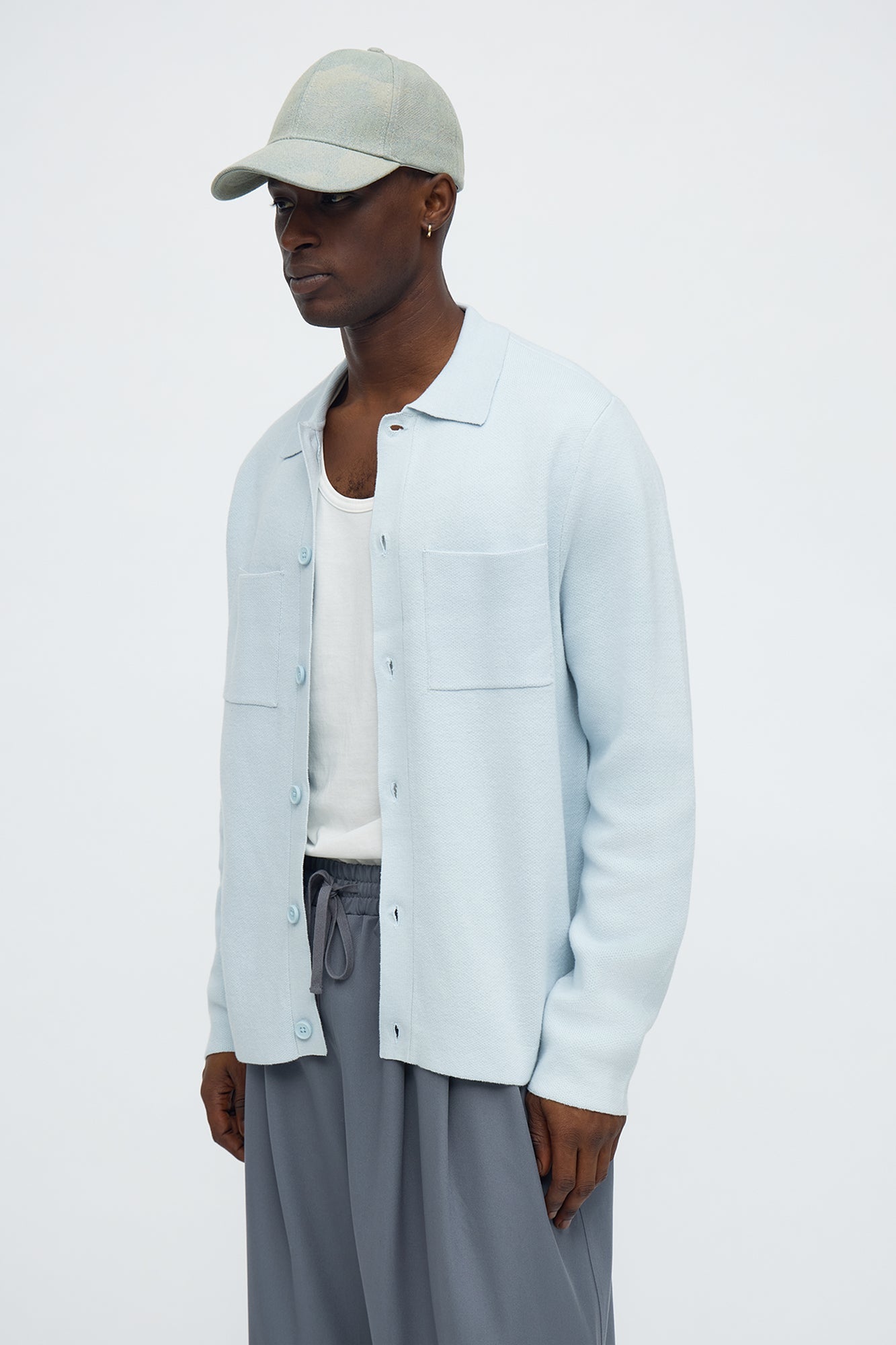 Daily Cardigan Sweater - Blue