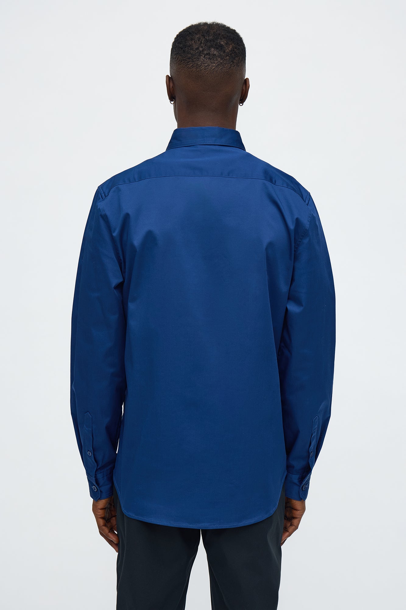 Luxe Stretch Dress Shirt - Navy