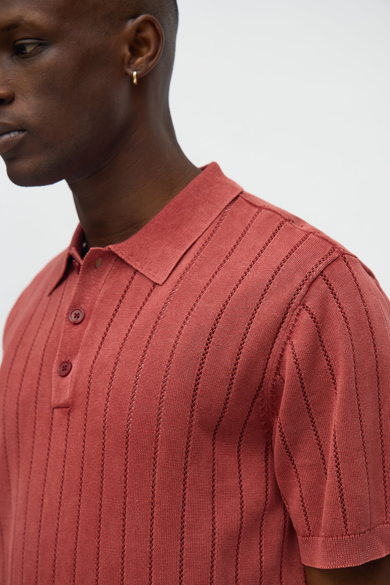 Meru Washed Polo - Burgundy