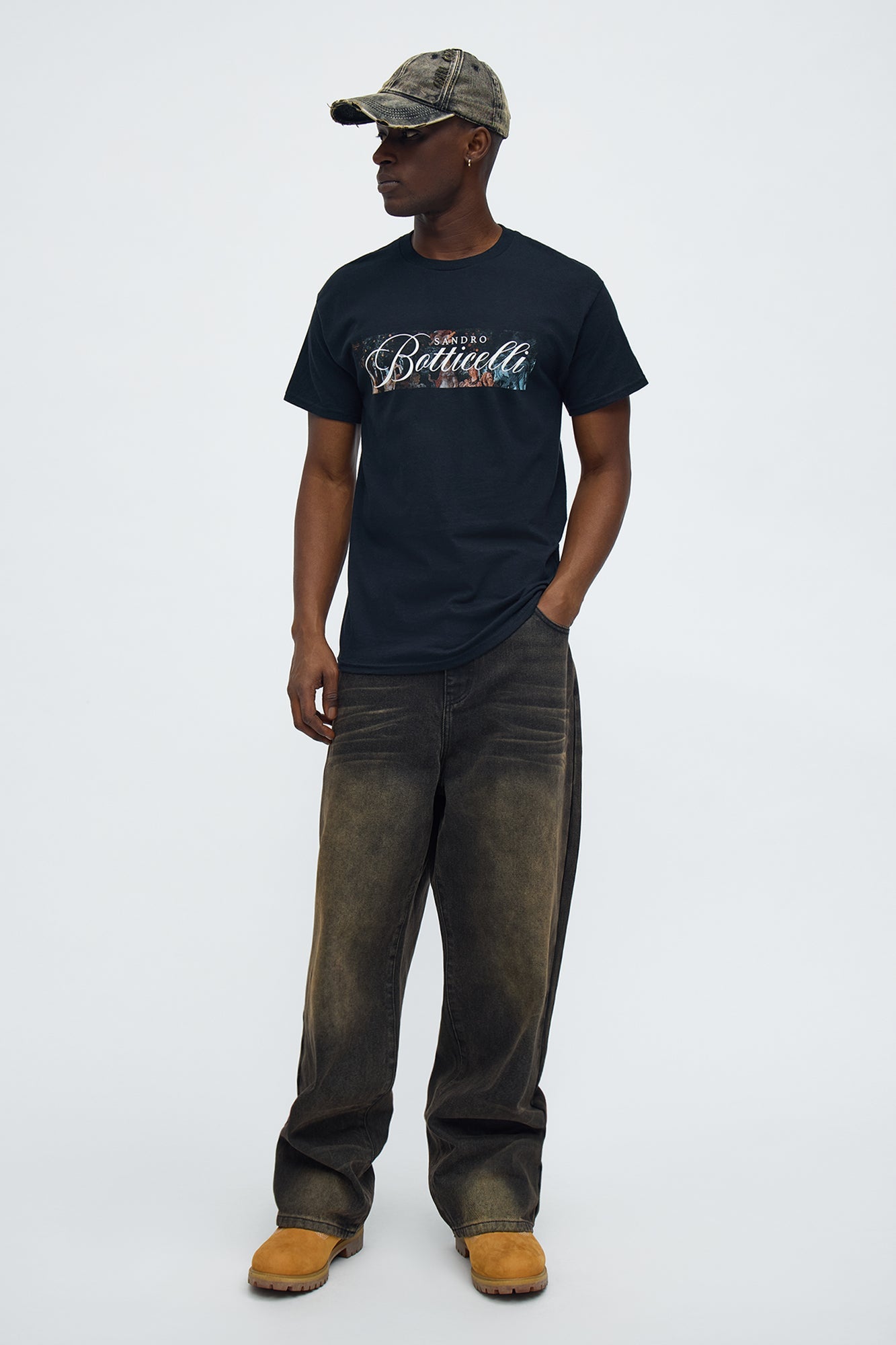 Sandro Botticelli Oversized Short Sleeve Tee - Black