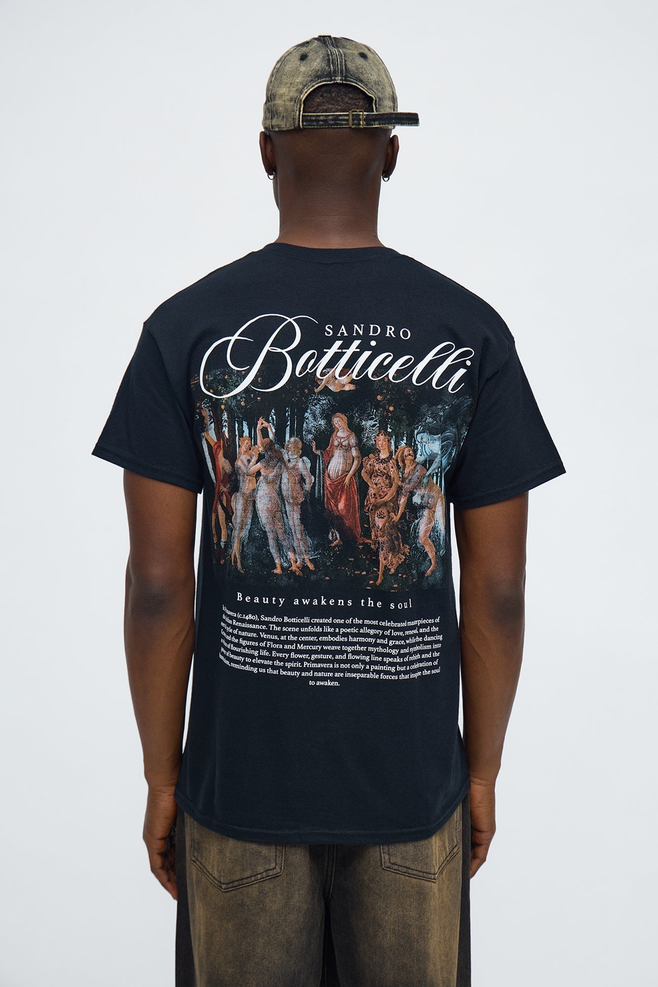 Sandro Botticelli Oversized Short Sleeve Tee - Black