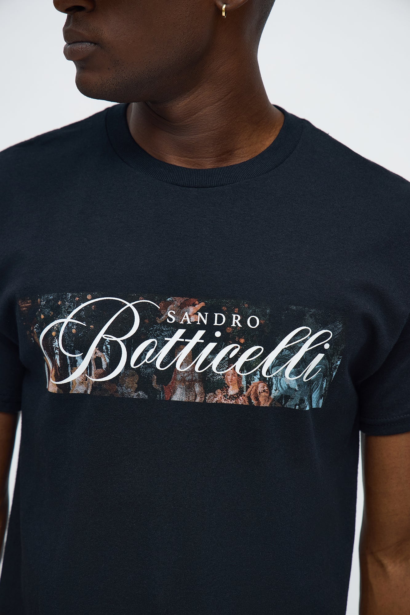 Sandro Botticelli Oversized Short Sleeve Tee - Black