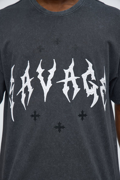 Savage Era Short Sleeve Tee - Grey