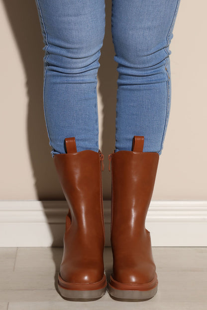 Do Better Flat Booties - Tan
