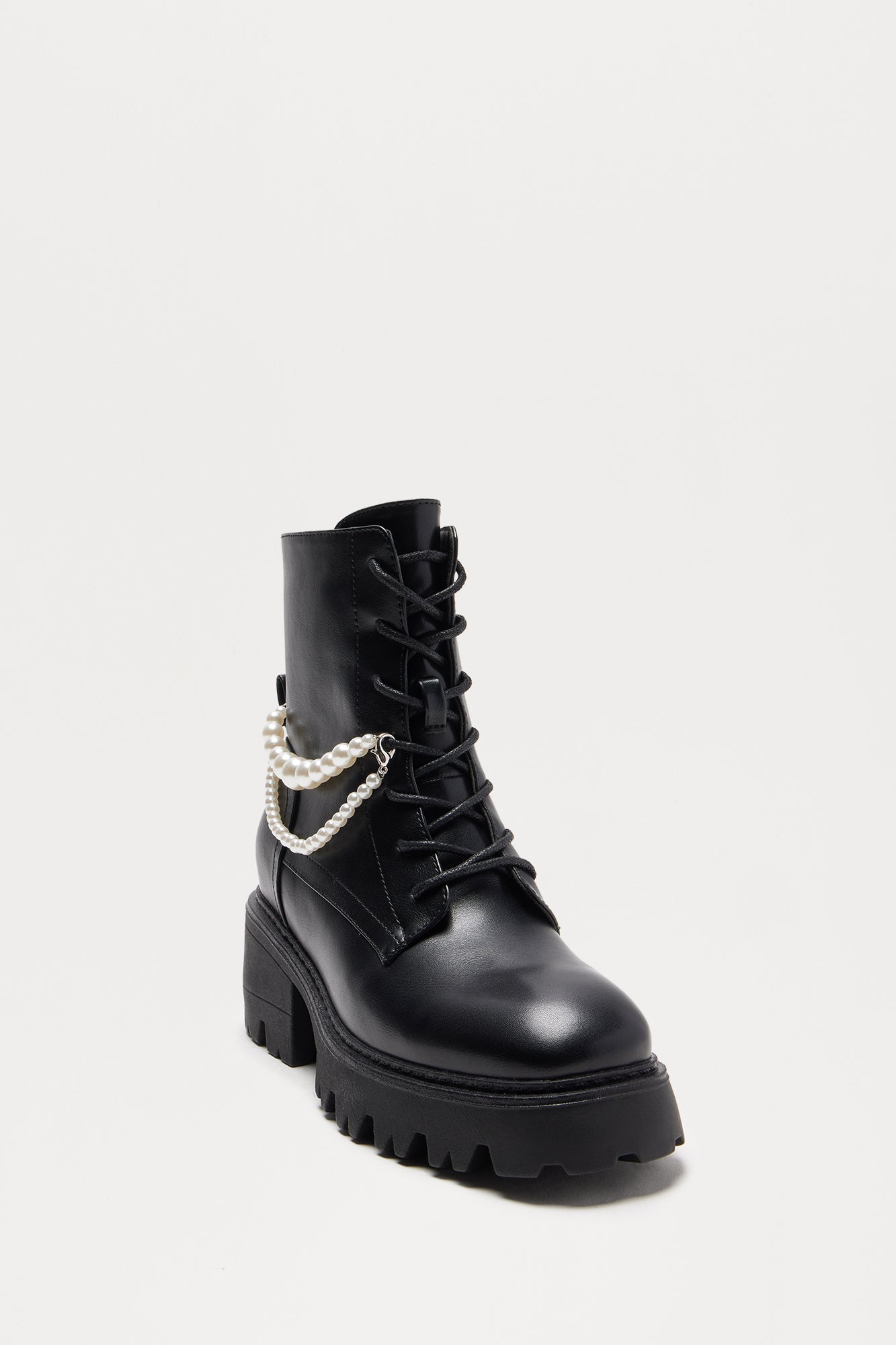 Dax Pearl Booties - Black