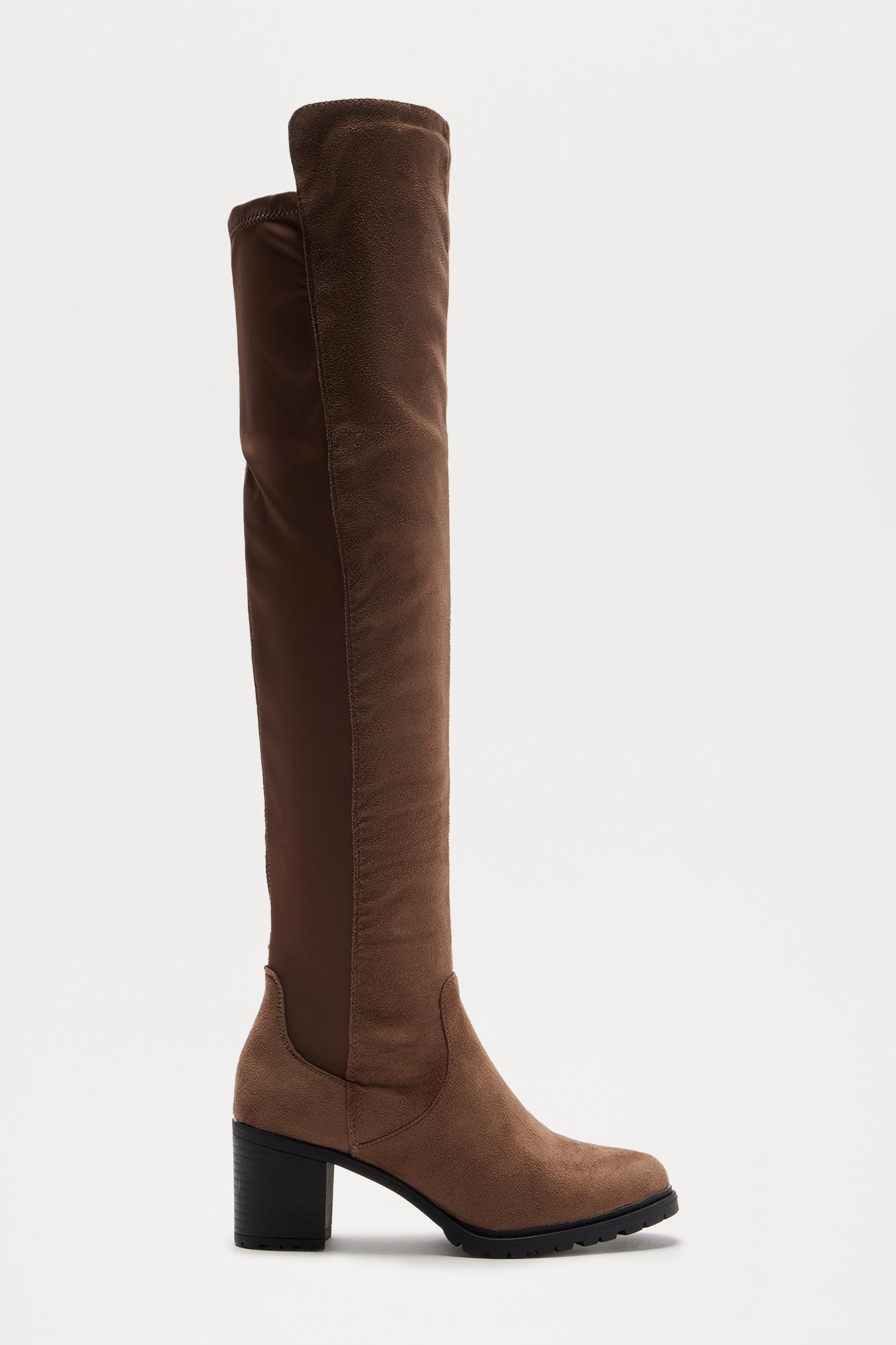 Graham Thigh High Boots - Taupe