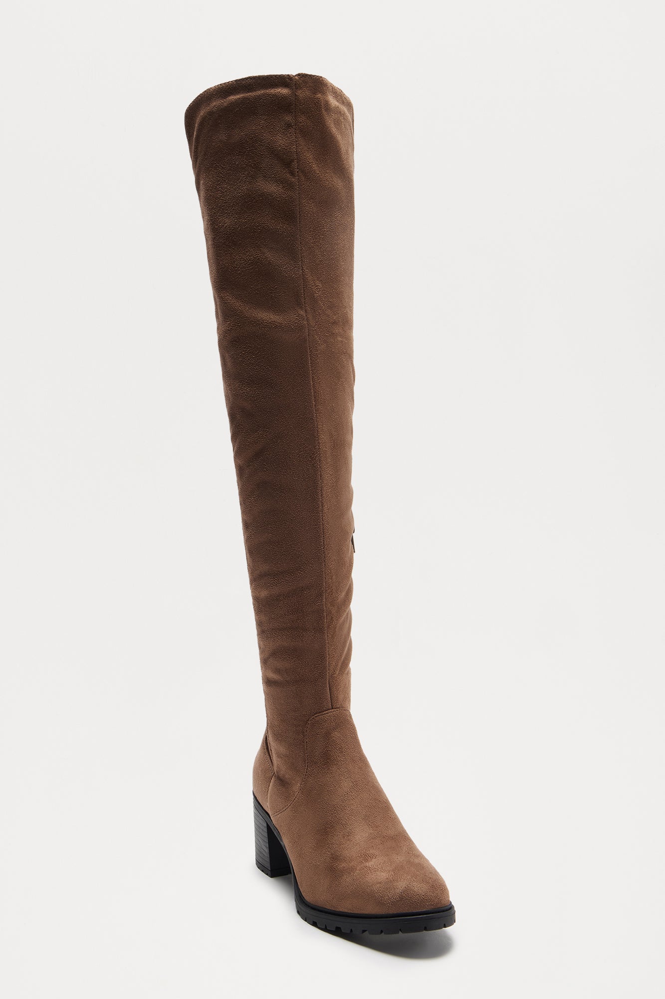 Graham Thigh High Boots - Taupe