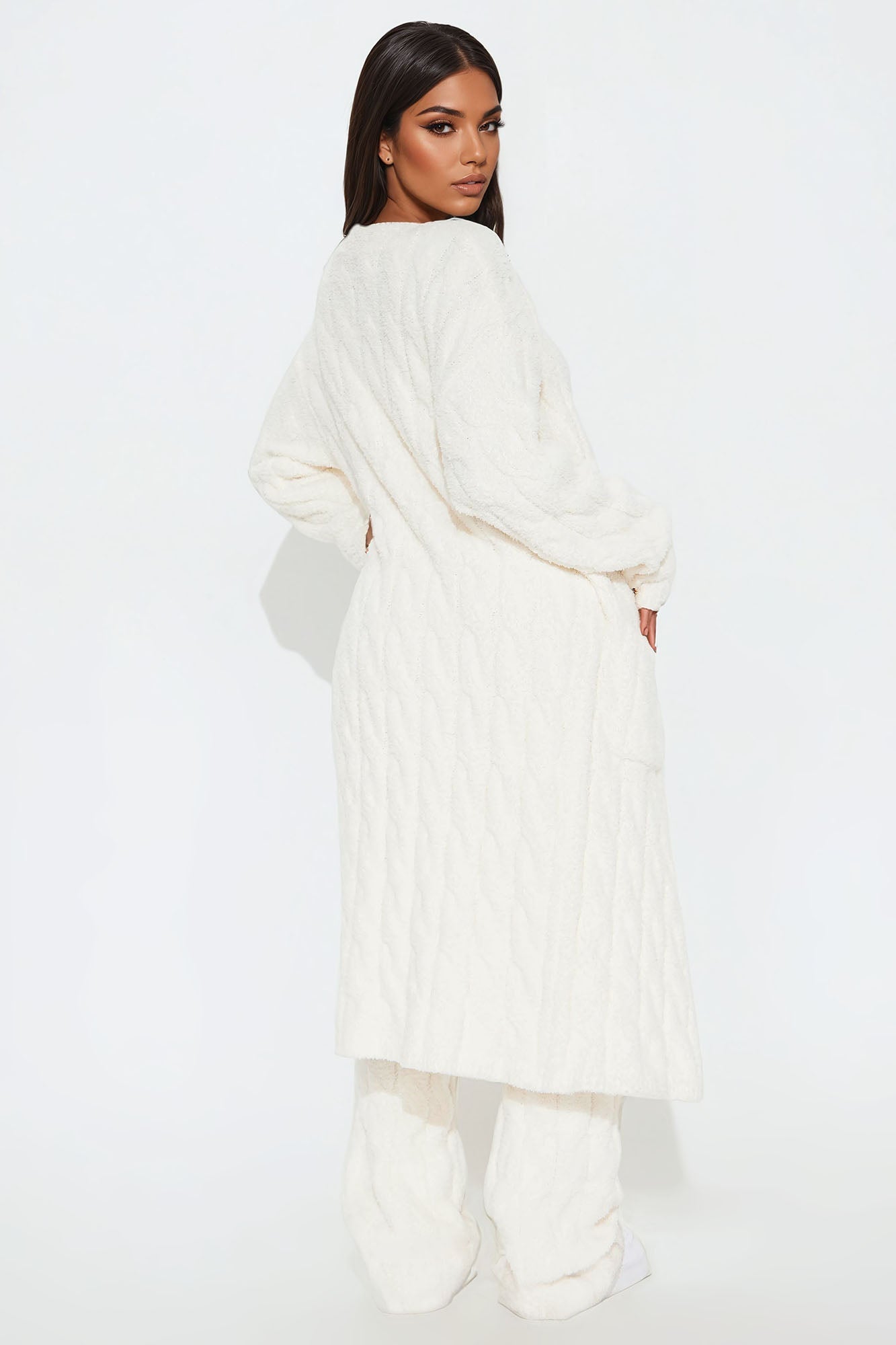Good Mood 3 Piece Cozy Pant Set - Cream