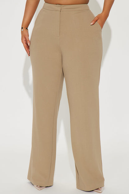 Core Competency Straight Leg Trouser - Taupe