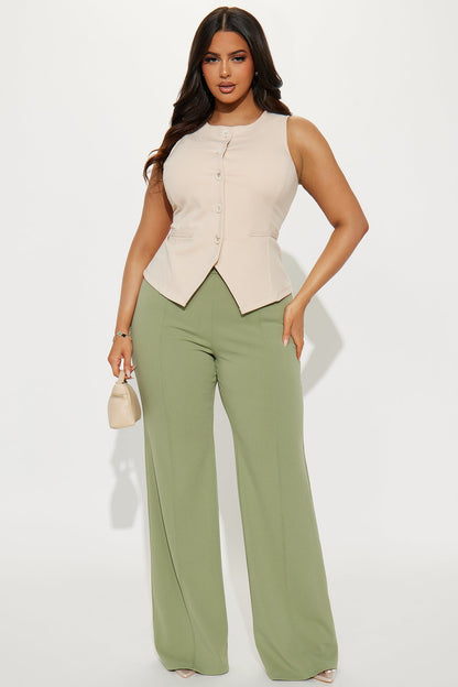 Quiet Luxury Vest Top - Cream