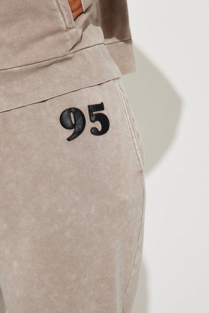 Brooklyn Baby Washed Fleece Pant Set - Taupe
