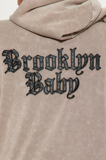 Brooklyn Baby Washed Fleece Pant Set - Taupe