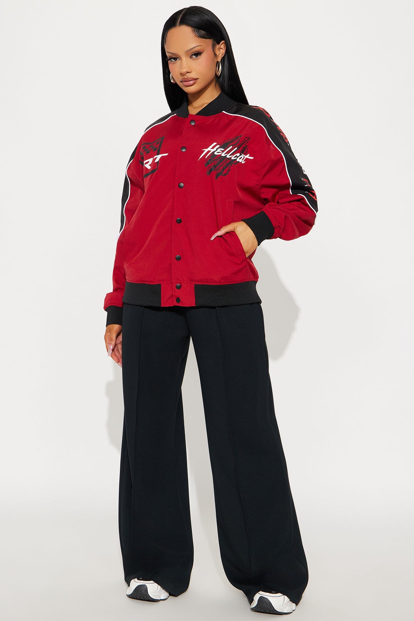 Dodge Raise Hell Bomber Jacket - Red/combo