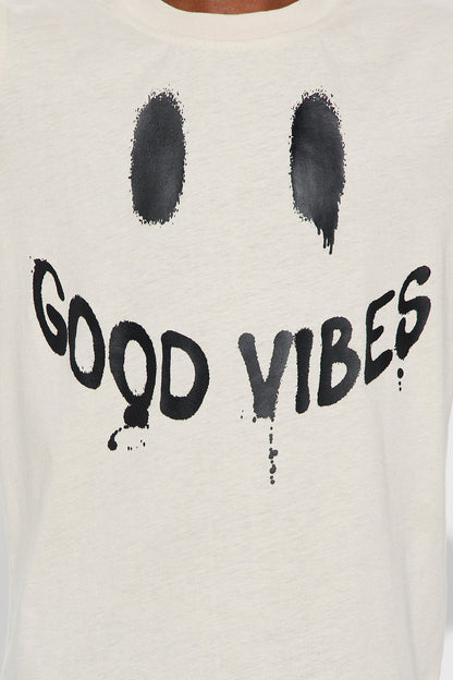 Mini Spreading Good Vibes Jogger Pant Set - Sand/combo