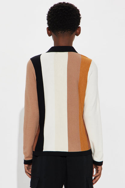 Mini New Levels Striped Polo 2.0 - Brown/combo