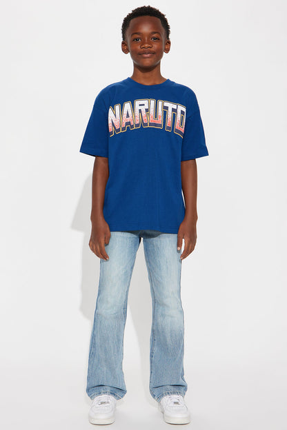 Mini Naruto Front/Back Short Sleeve Tee - Navy