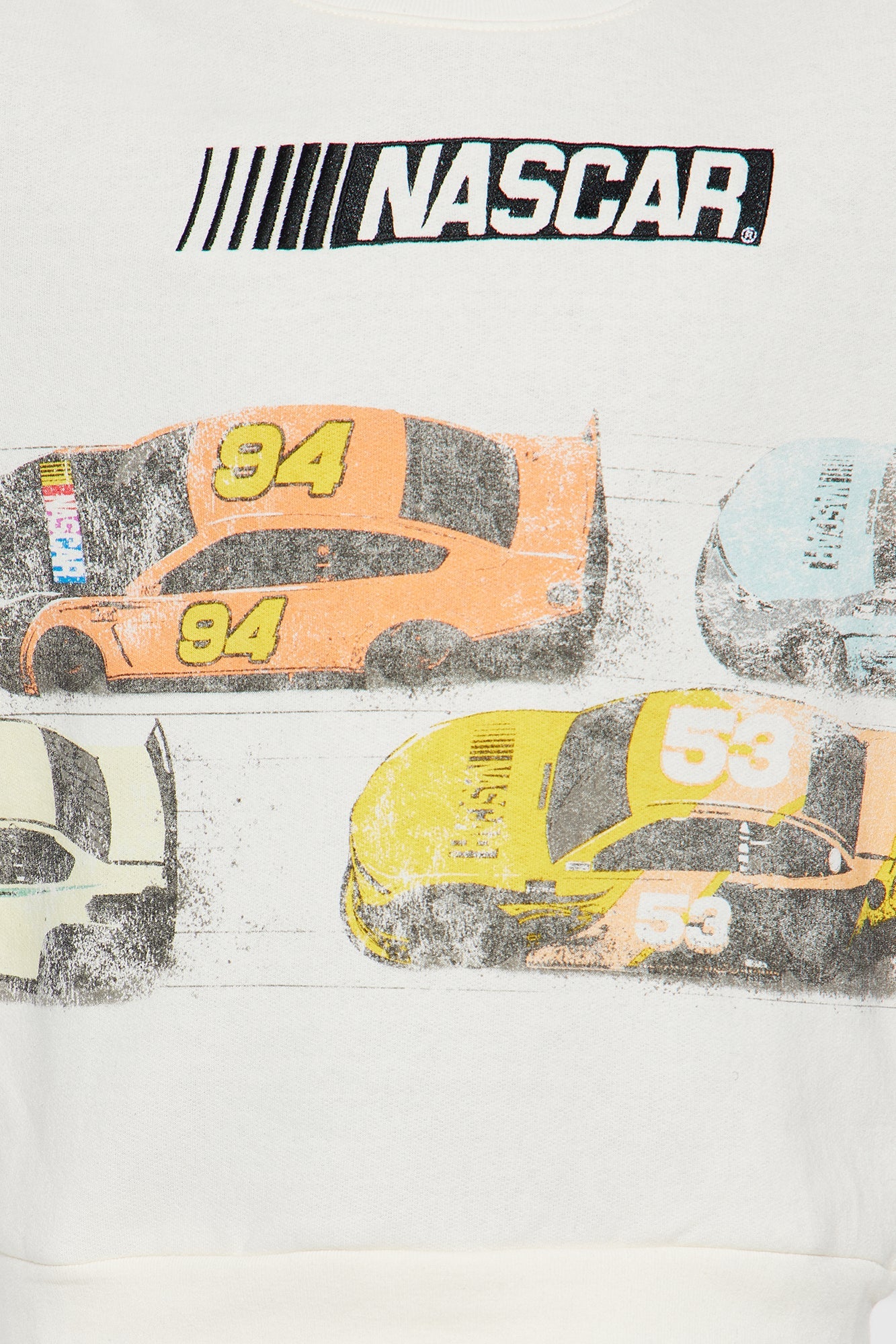 Mini Nascar Ready To Race Jogger Pant Set - Off White