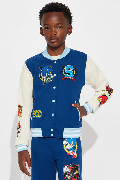 Mini Sonic The Hedgehog 3 Piece Jogger Pant Set - Navy/combo