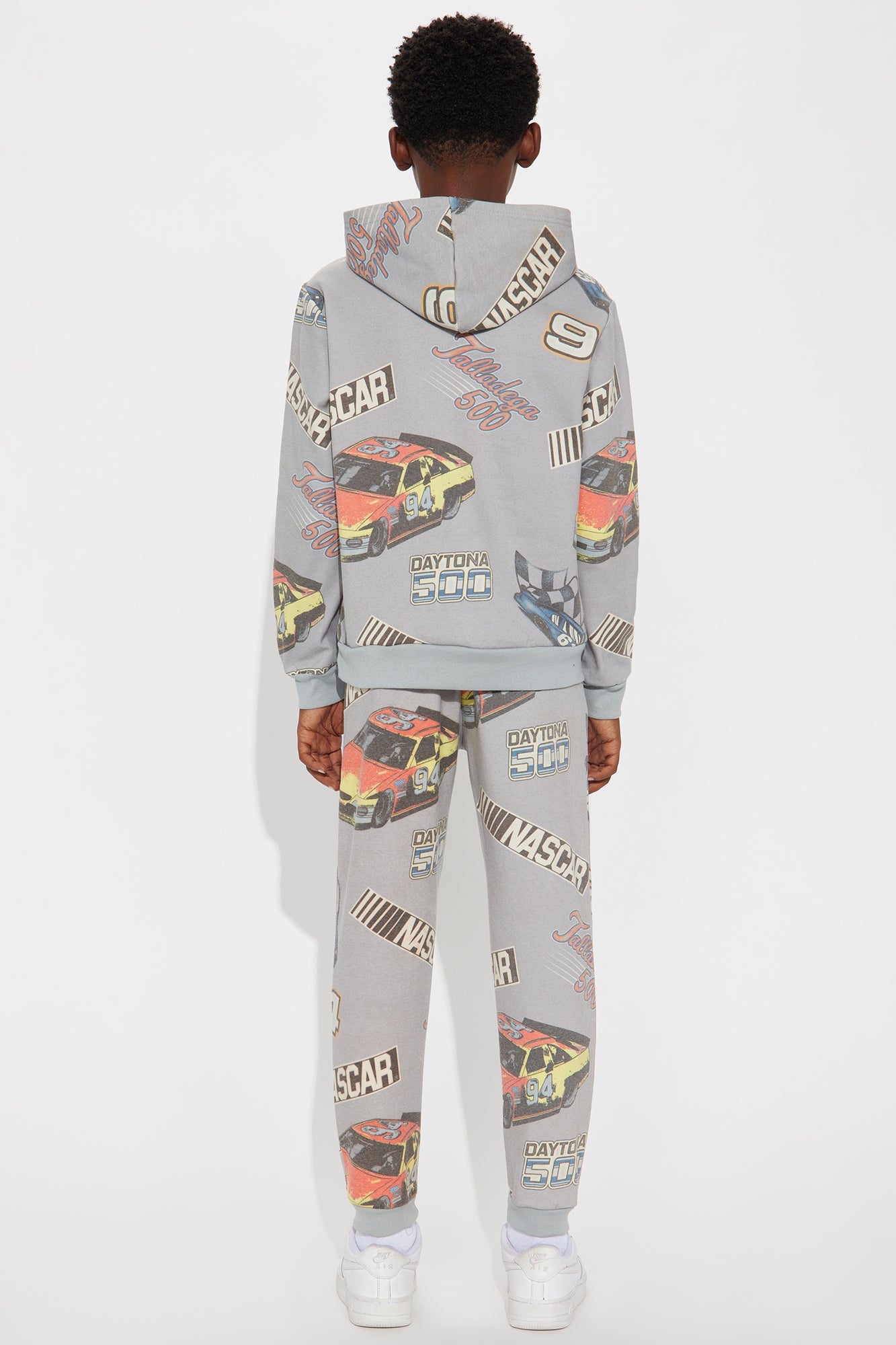 Mini Nascar Daytona 500 Jogger Pant Set - Heather Grey