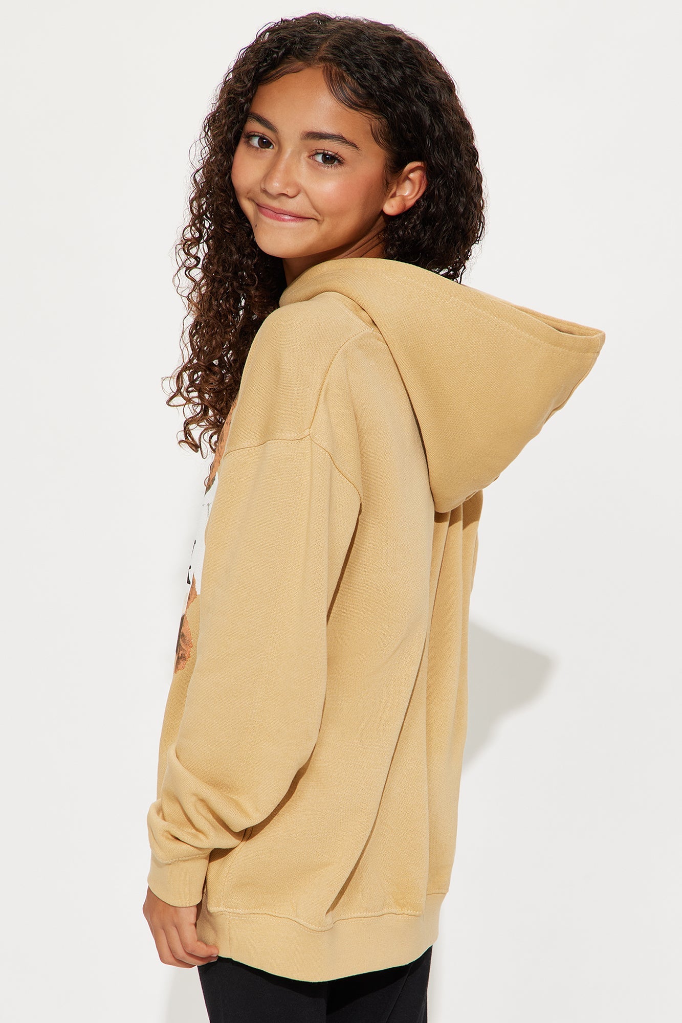 Mini New York Bear Hoodie - Sand