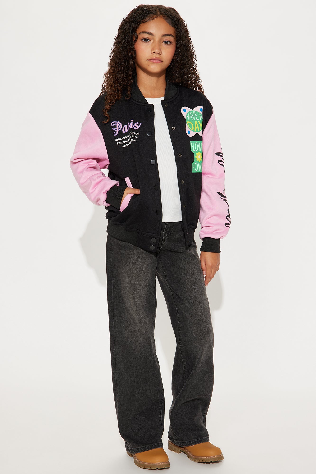 Mini Dreaming Of Paris Bomber Jacket - Black/combo