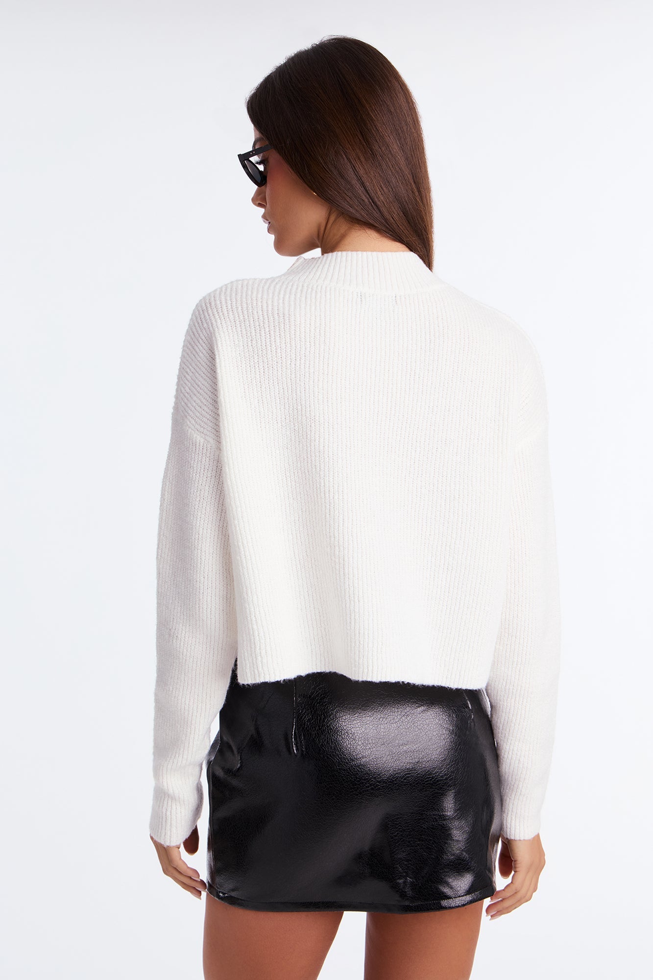 Toasty Mock Neck Sweater - Ivory