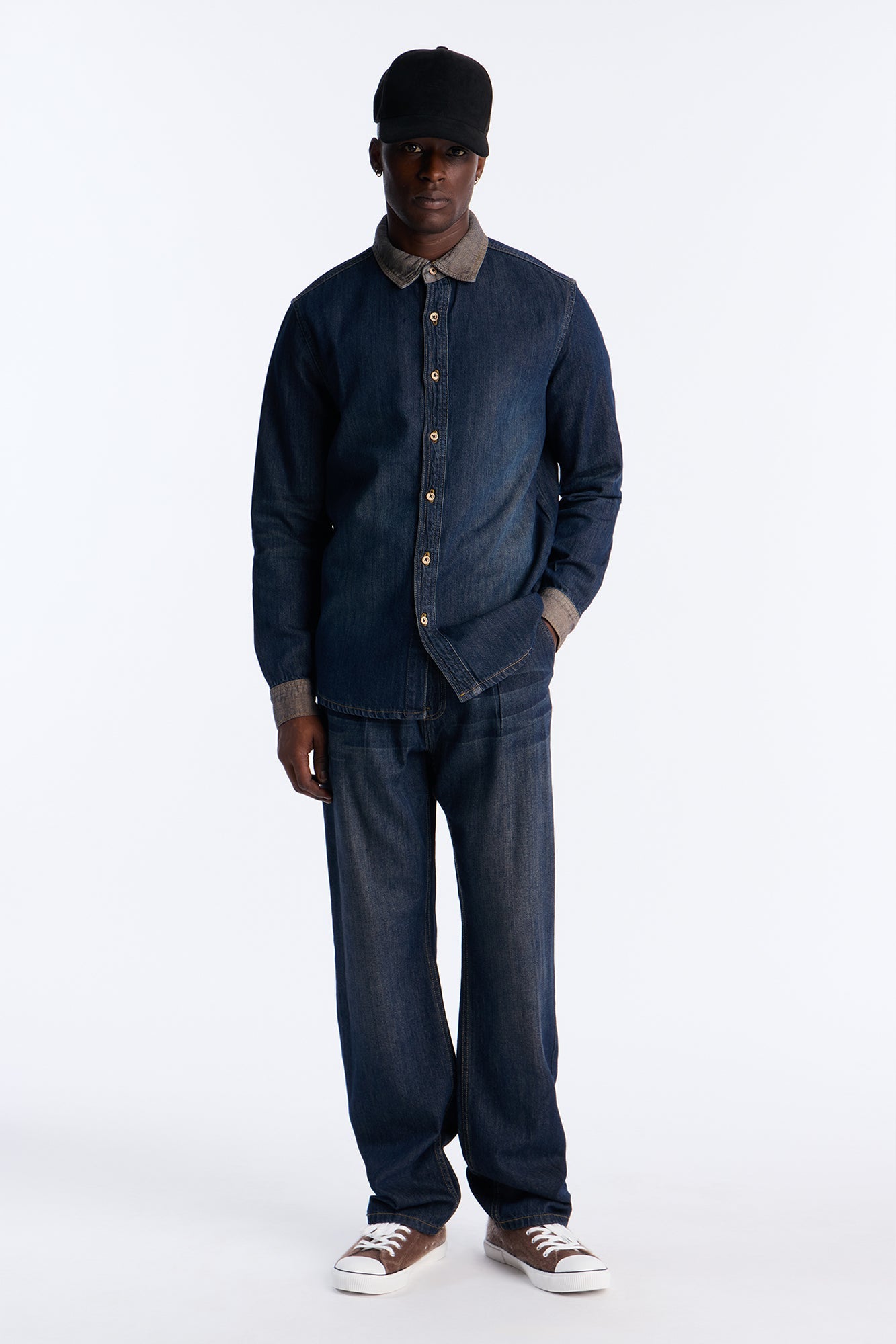 Straight Dual Tone Jean - Indigo
