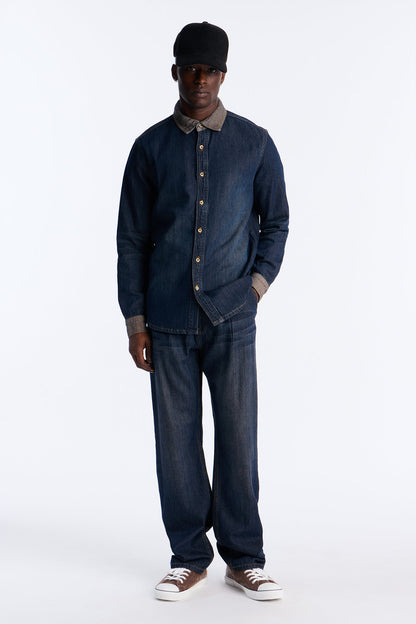 Straight Dual Tone Jean - Indigo