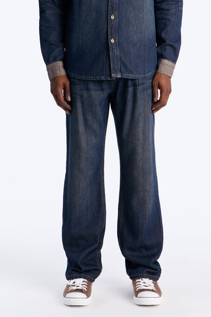 Straight Dual Tone Jean - Indigo