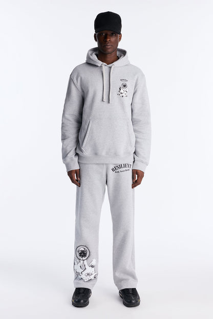 Blessed And Resilient Hoodie - Heather Grey