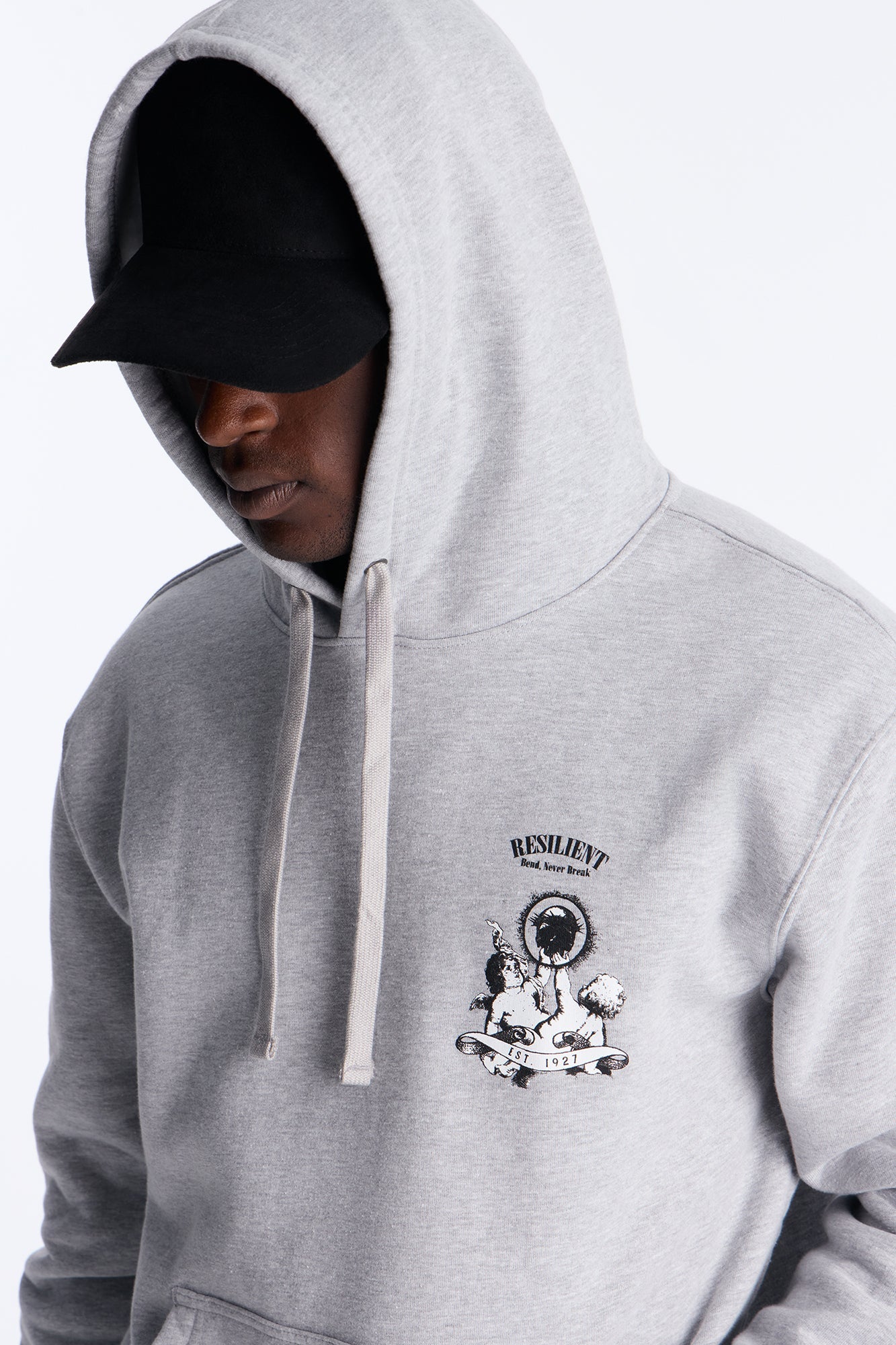 Blessed And Resilient Hoodie - Heather Grey