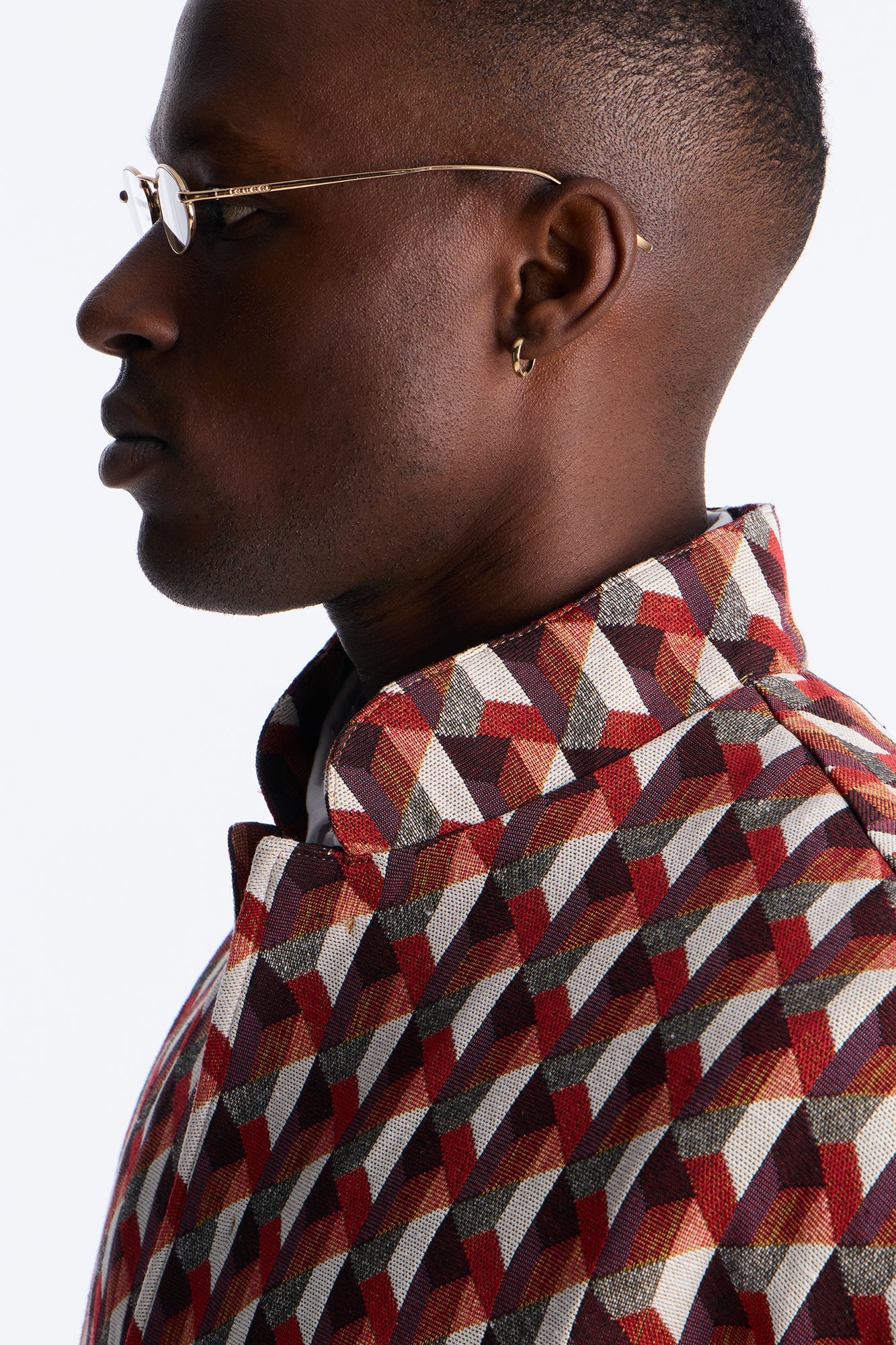 Relaxed Bellamy Geometric Tapestry Button Up Shirt - Multi Color
