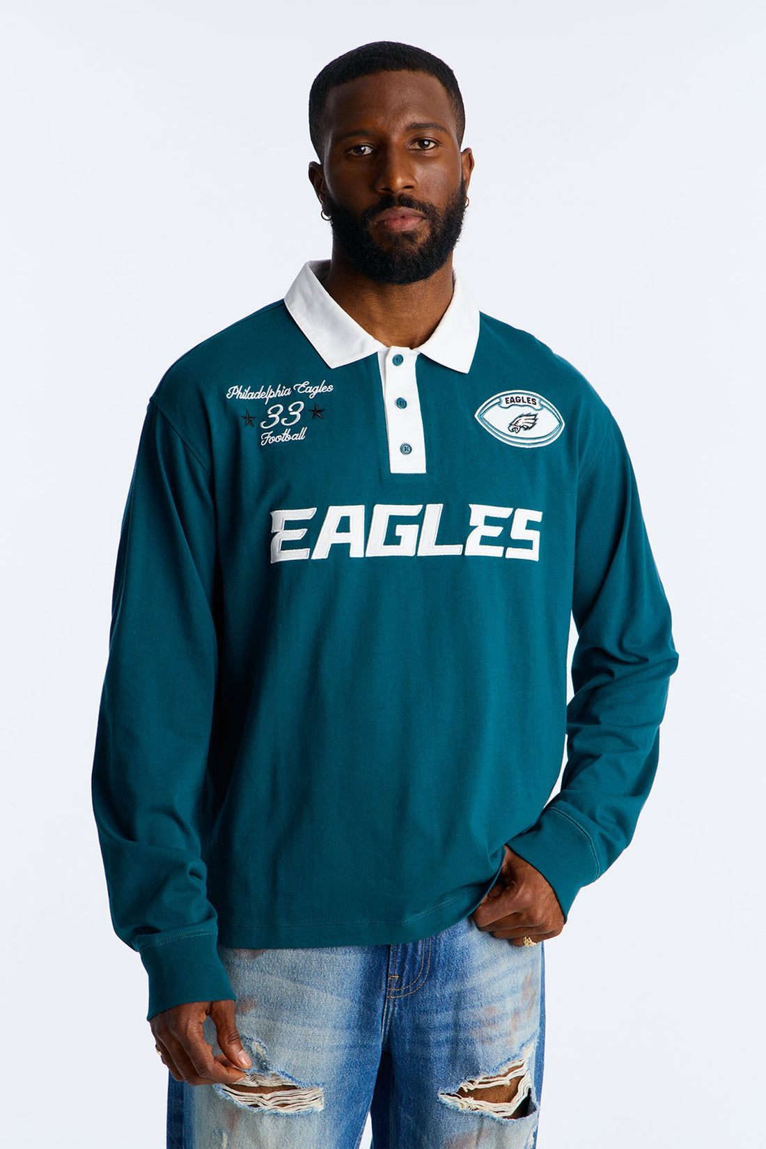 Eagles Heyday Polo Shirt - Green