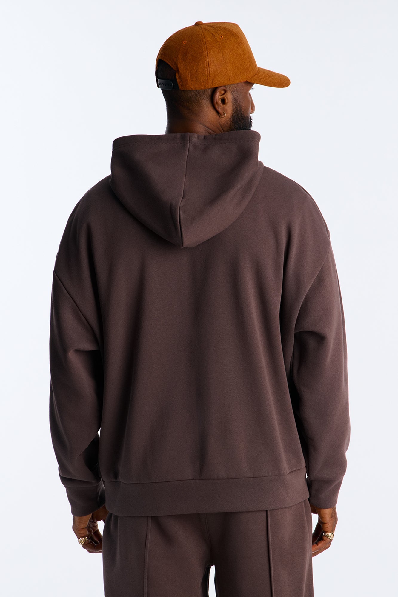 Saints Studio Embroidered Hoodie - Chocolate
