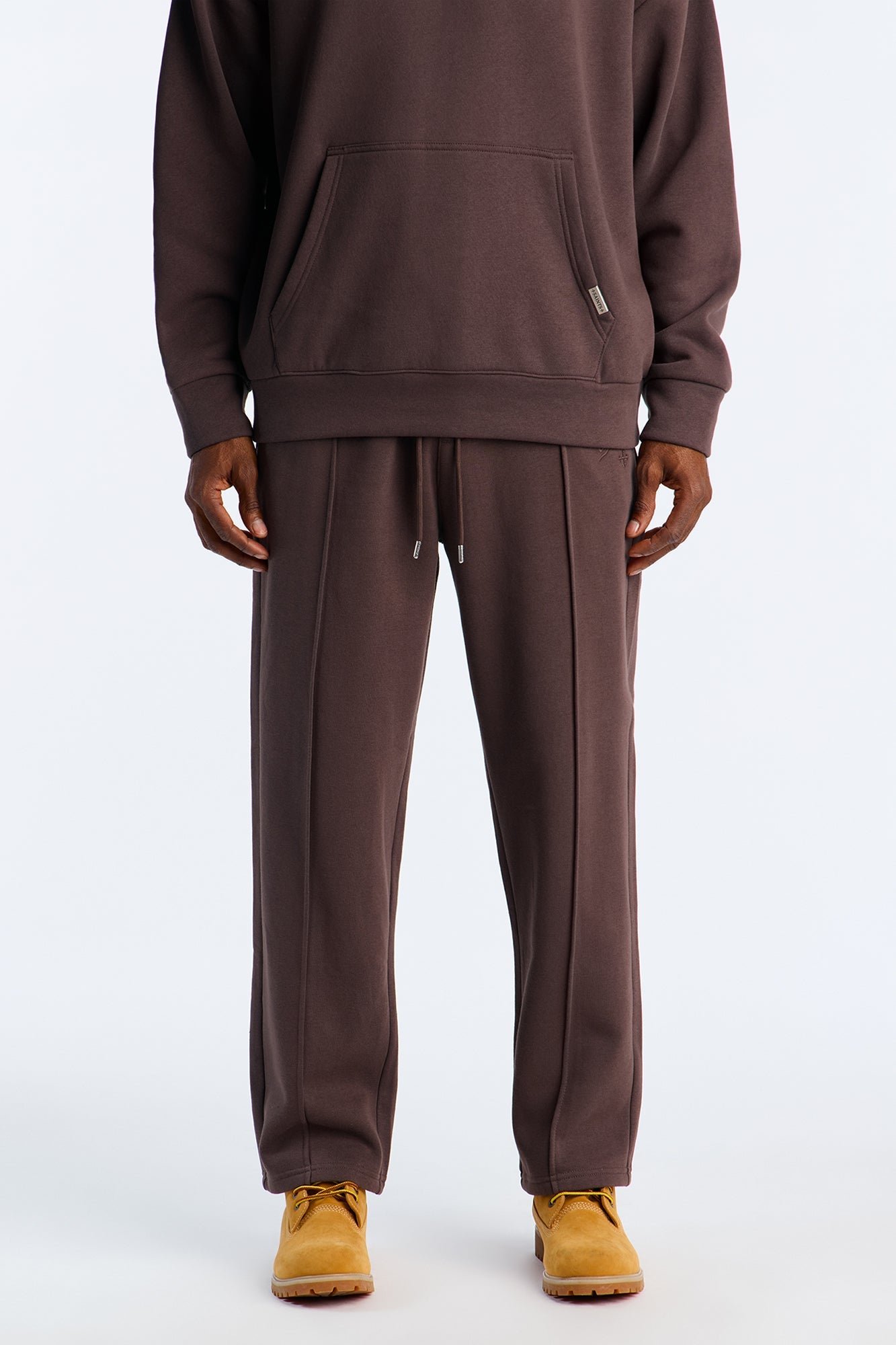 Saints Studio Embroidered Sweatpants - Chocolate